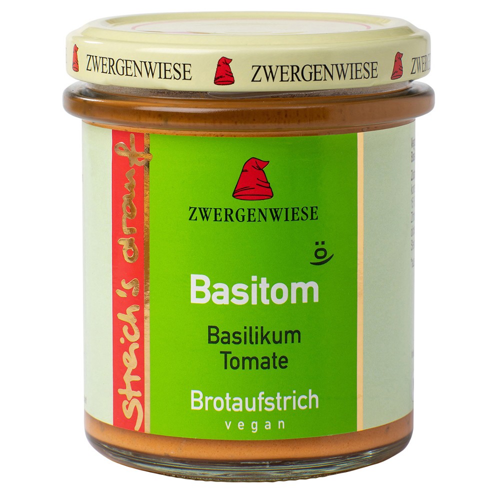 Crema tartinabila vegetala Basitom cu busuioc si tomate FARA GLUTEN