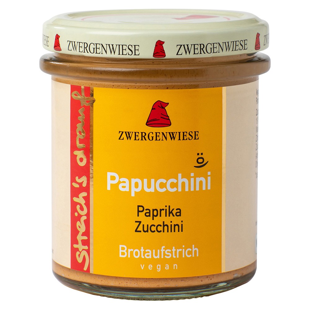 Crema tartinabila vegetala Papucchini cu ardei si zucchini  FARA GLUTEN