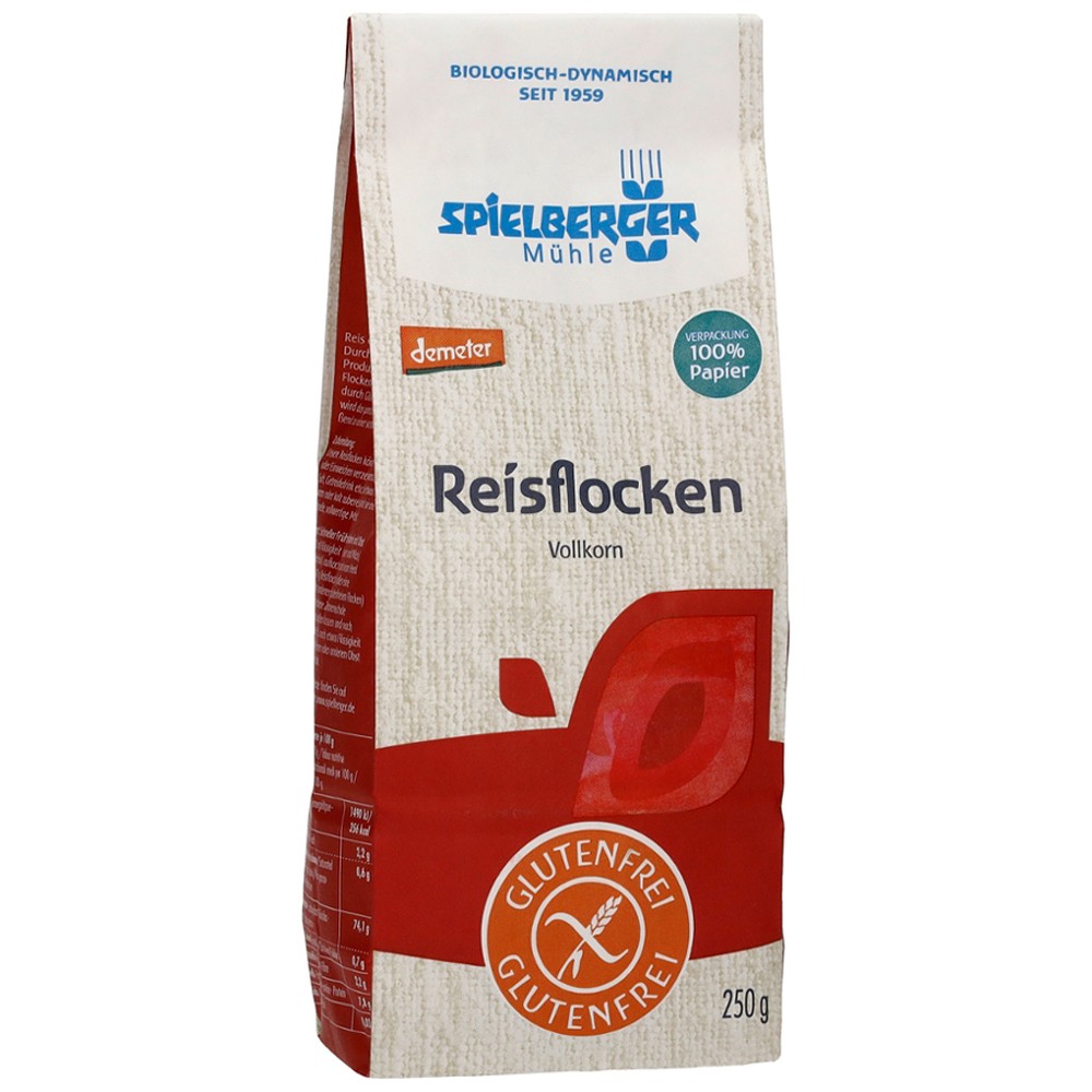 Fulgi integrali de orez, fara gluten, Demeter