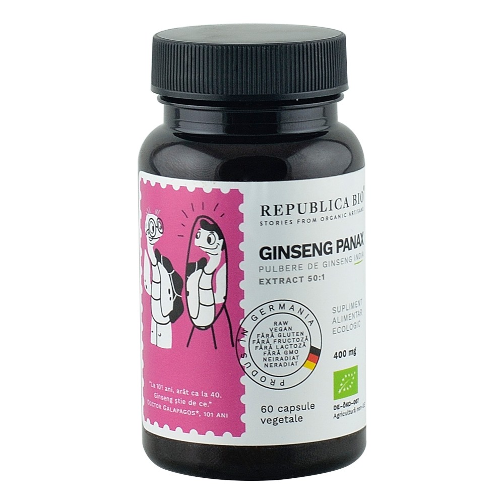 Ginseng Panax extract 50:1, 60 capsule