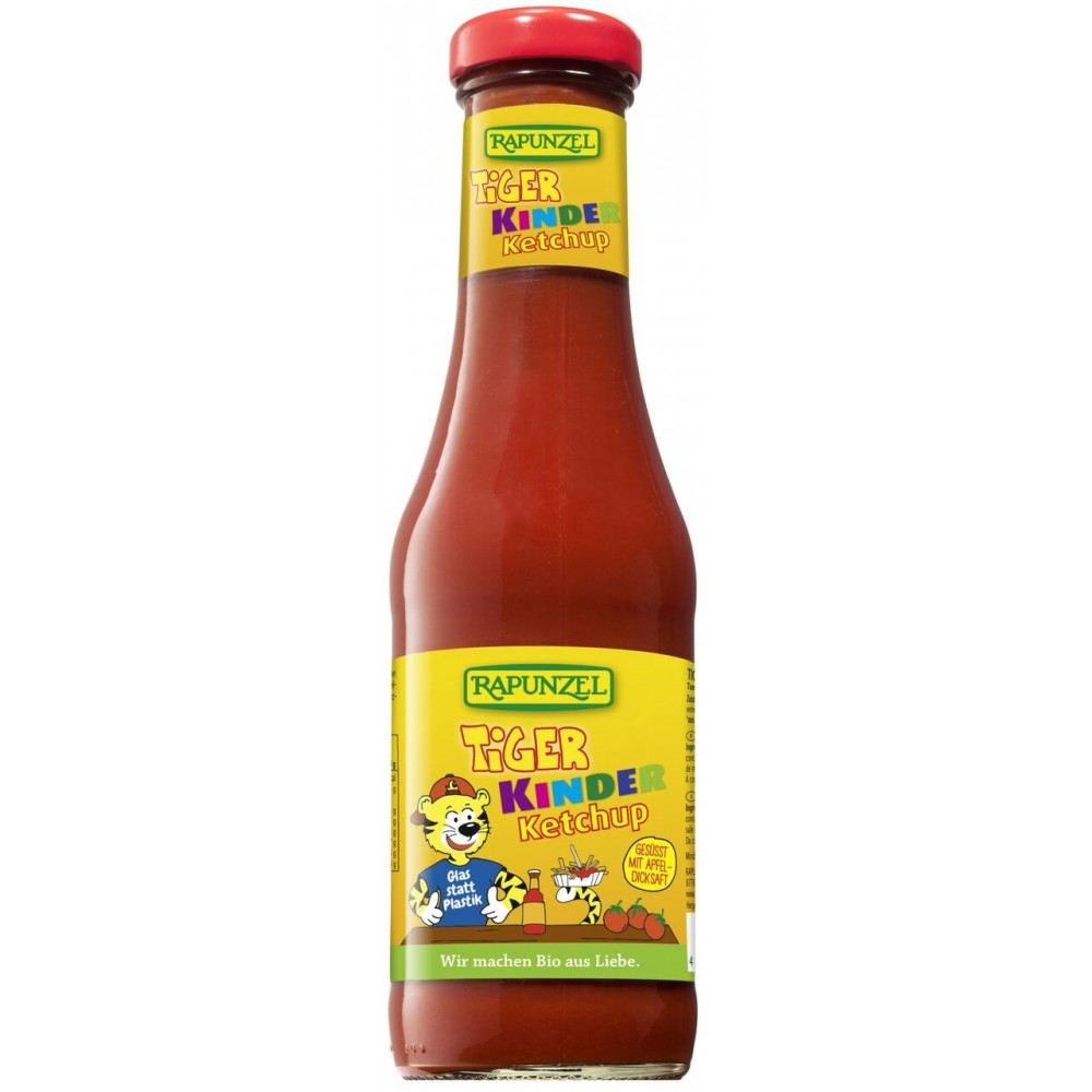 Ketchup de tomate indulcit cu nectar de mere pentru copii