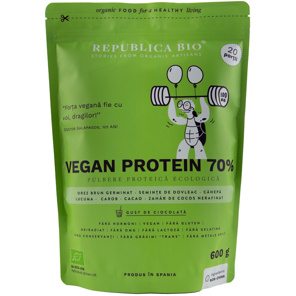 Vegan protein 70%, pulbere functionala